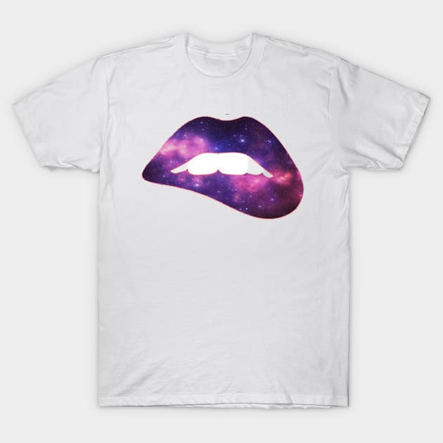 Galaxy lips T-Shirt by cptpuggles